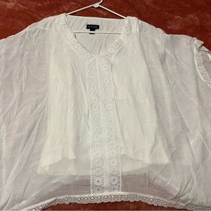 White summer poncho